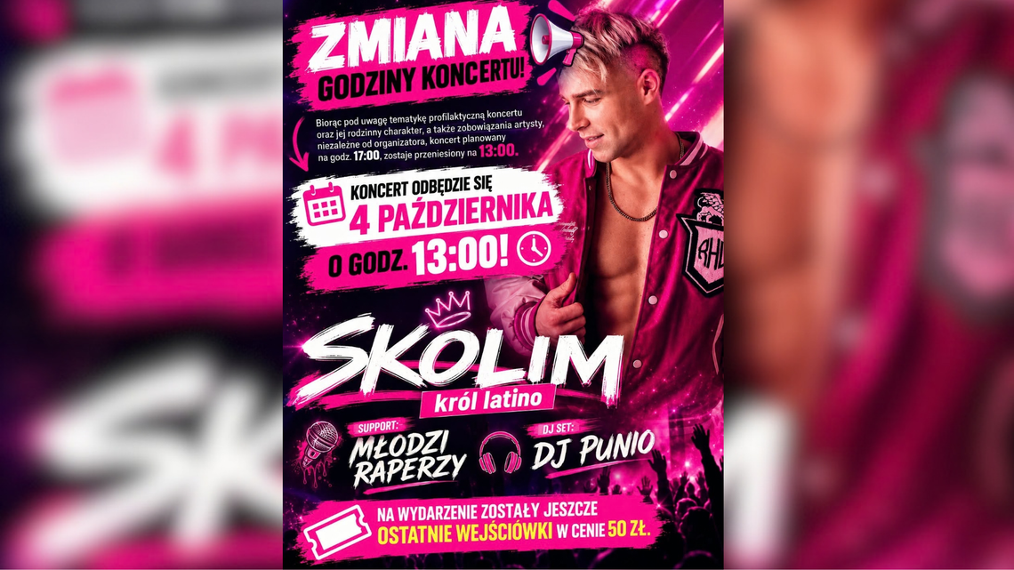 Wielkie emocje i muzyczne hity – Skolim wystąpi w Kończewicach! Wielkie emocje i muzyczne hity – Skolim wystąpi w Kończewicach!