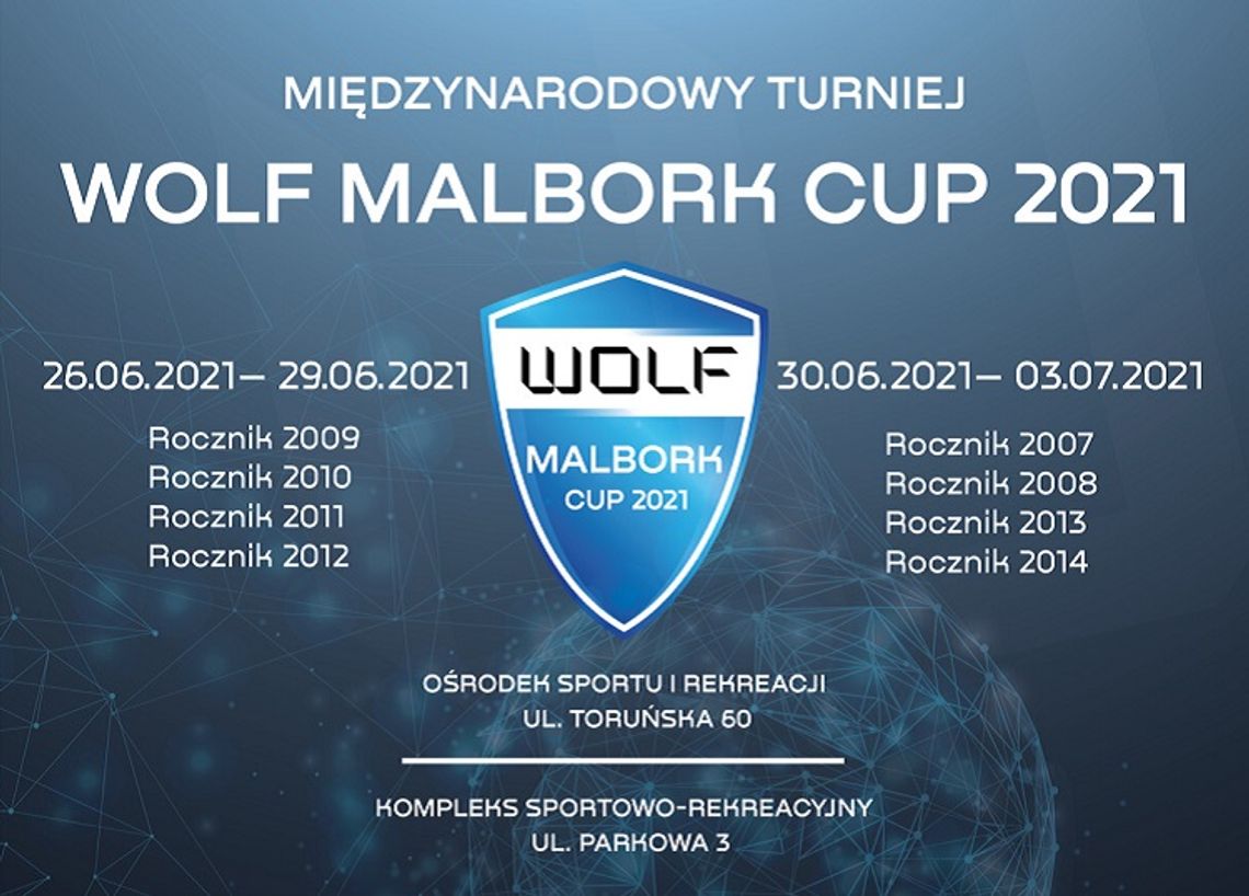 WOLF Malbork Cup 2021. Młodzi piłkarze rozegrają mecze w naszym mieście.