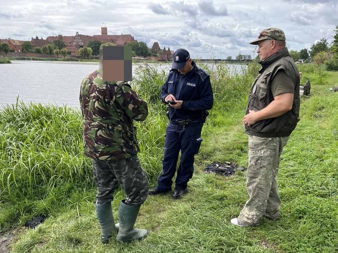 Wspólne działania malborskich policjantów ze Strażą Rybacką.