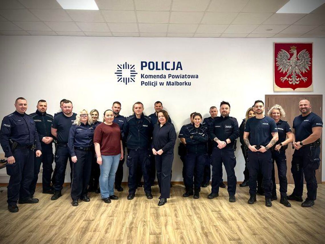 Wspólne szkolenie policjantów z Malborka i Nowego Dworu Gdańskiego. Wspólne szkolenie policjantów z Malborka i Nowego Dworu Gdańskiego.