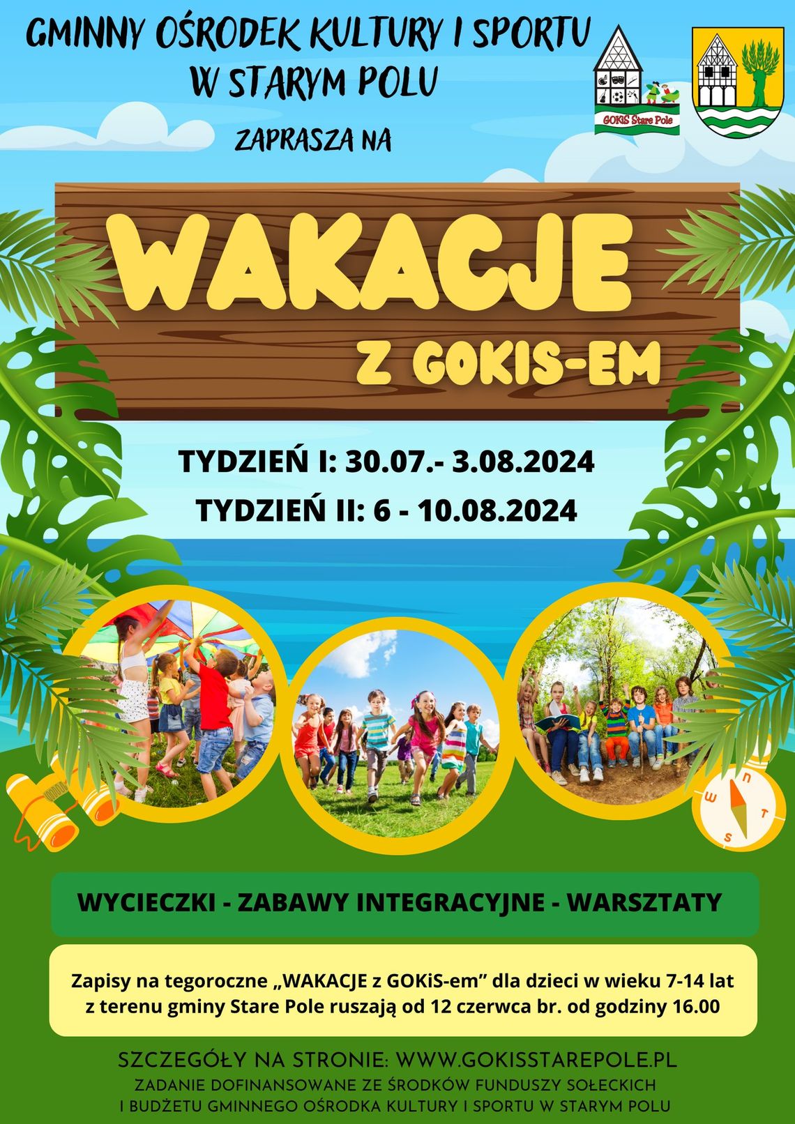 Wybierz się na „WAKACJE z GOKiS-em”. Zapisy ruszą niebawem.