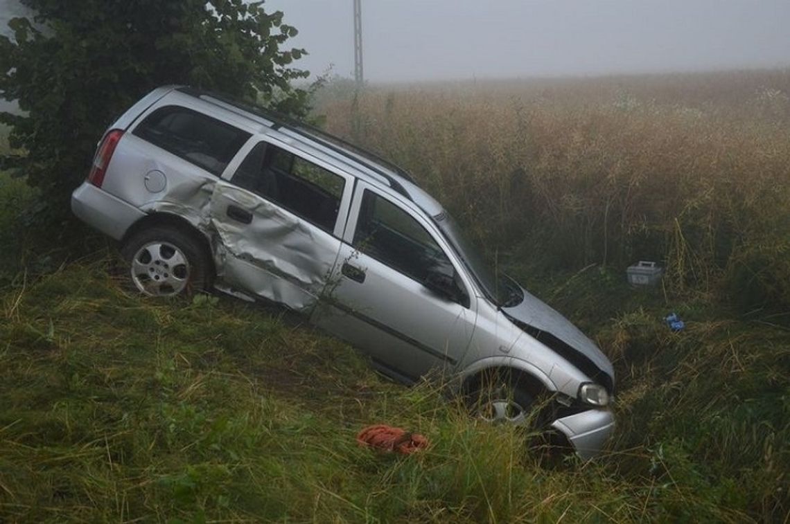 Wypadek nietrzeźwego kierowcy w Lichnówkach.