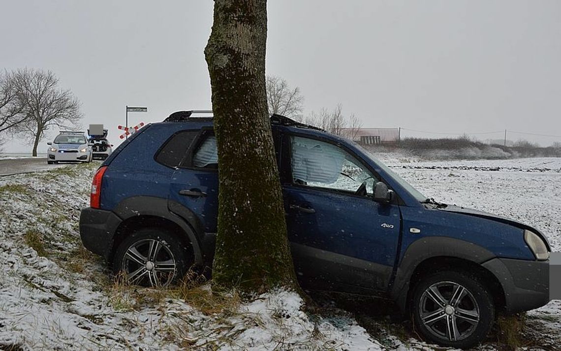 Wypadek w powiecie malborskim. Policja apeluje - Kierowco dostosuj jazdę do warunków panujących na drodze!