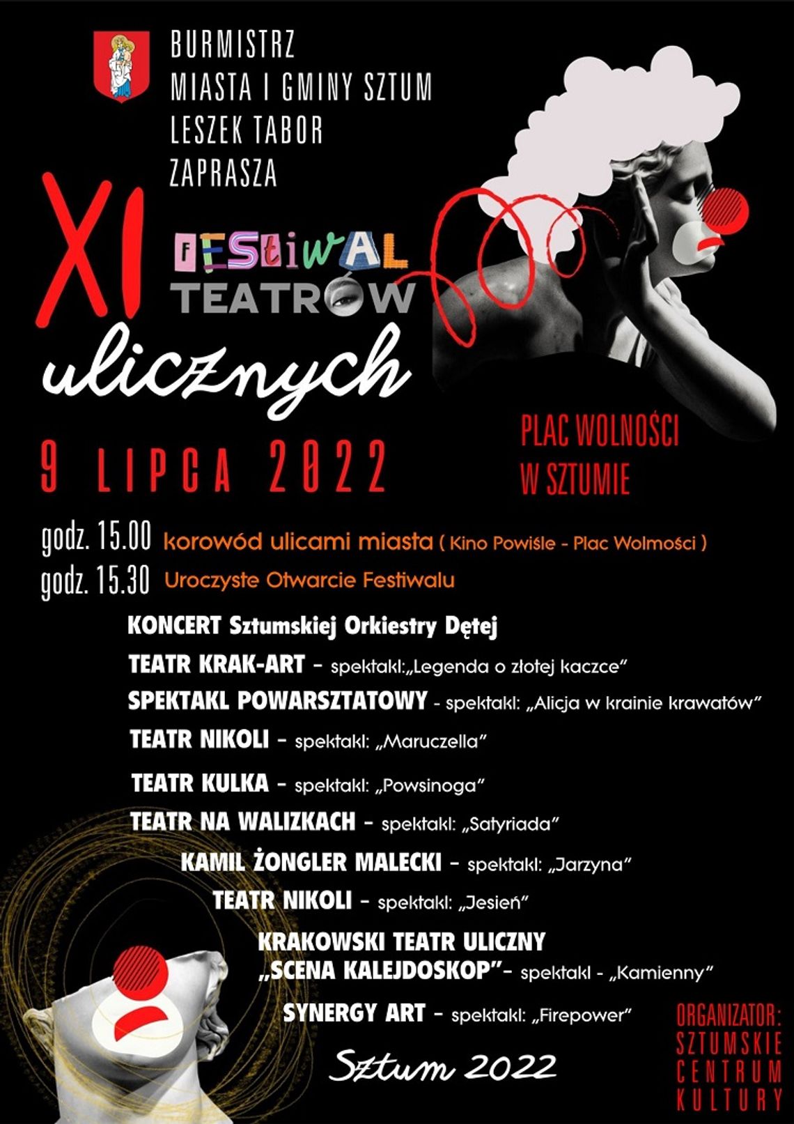 XI Festiwal Teatrów Ulicznych Sztum 2022.