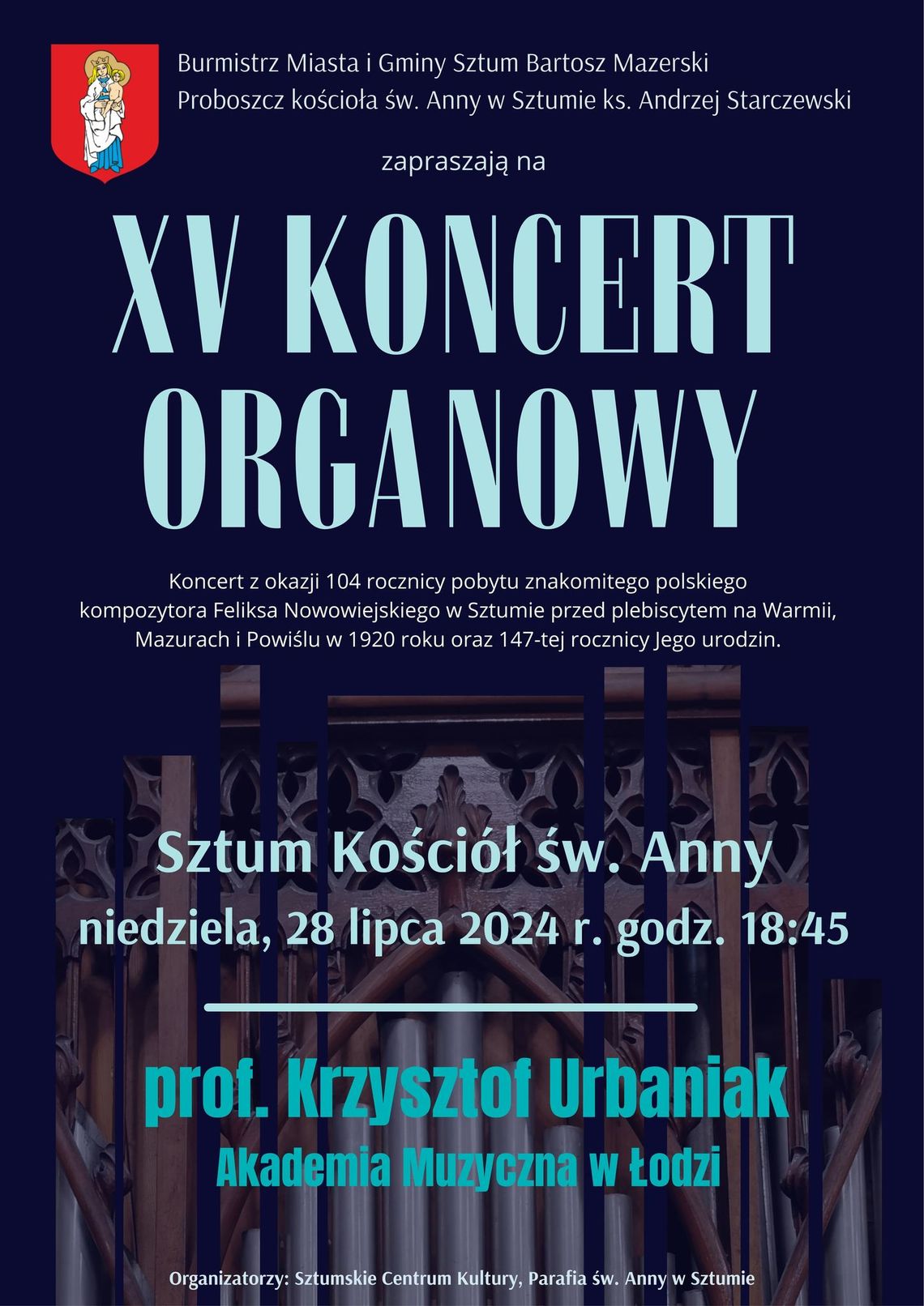 XV Koncert Organowy w Sztumie.