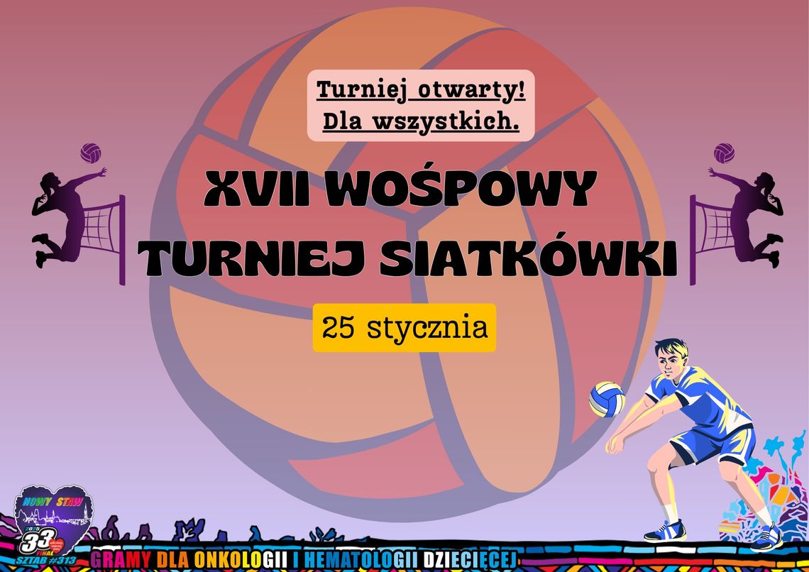 XVII Turniej Siatkówki w Nowym Stawie na rzecz WOŚP