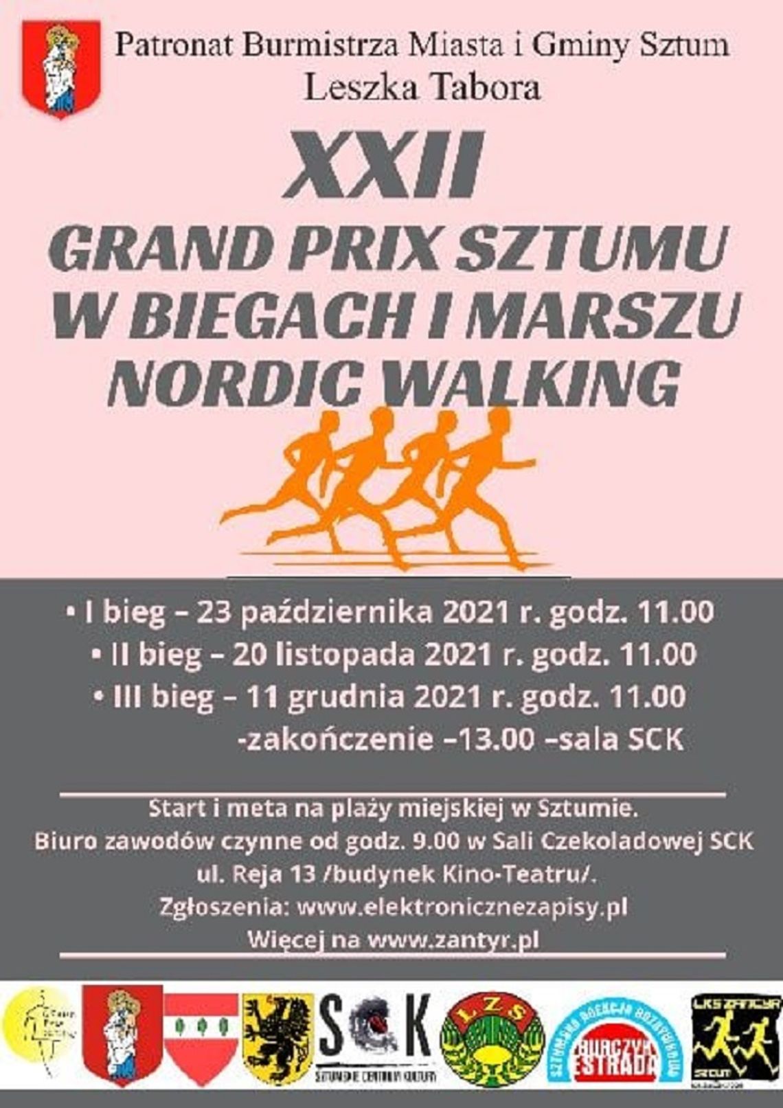 XXII Grand Prix Sztumu w Biegach i marszu Nordic Walking 2021 