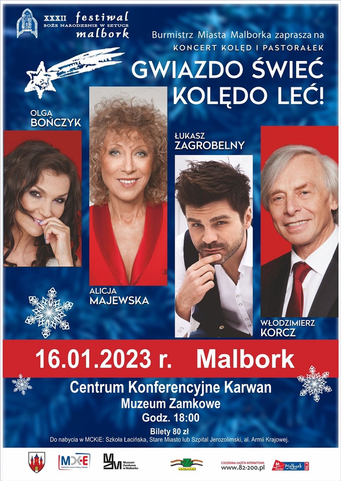 XXXII Festiwal Boże Narodzenie w Sztuce. Koncert „Gwiazdo Świeć, Kolędo Leć” w Malborku.