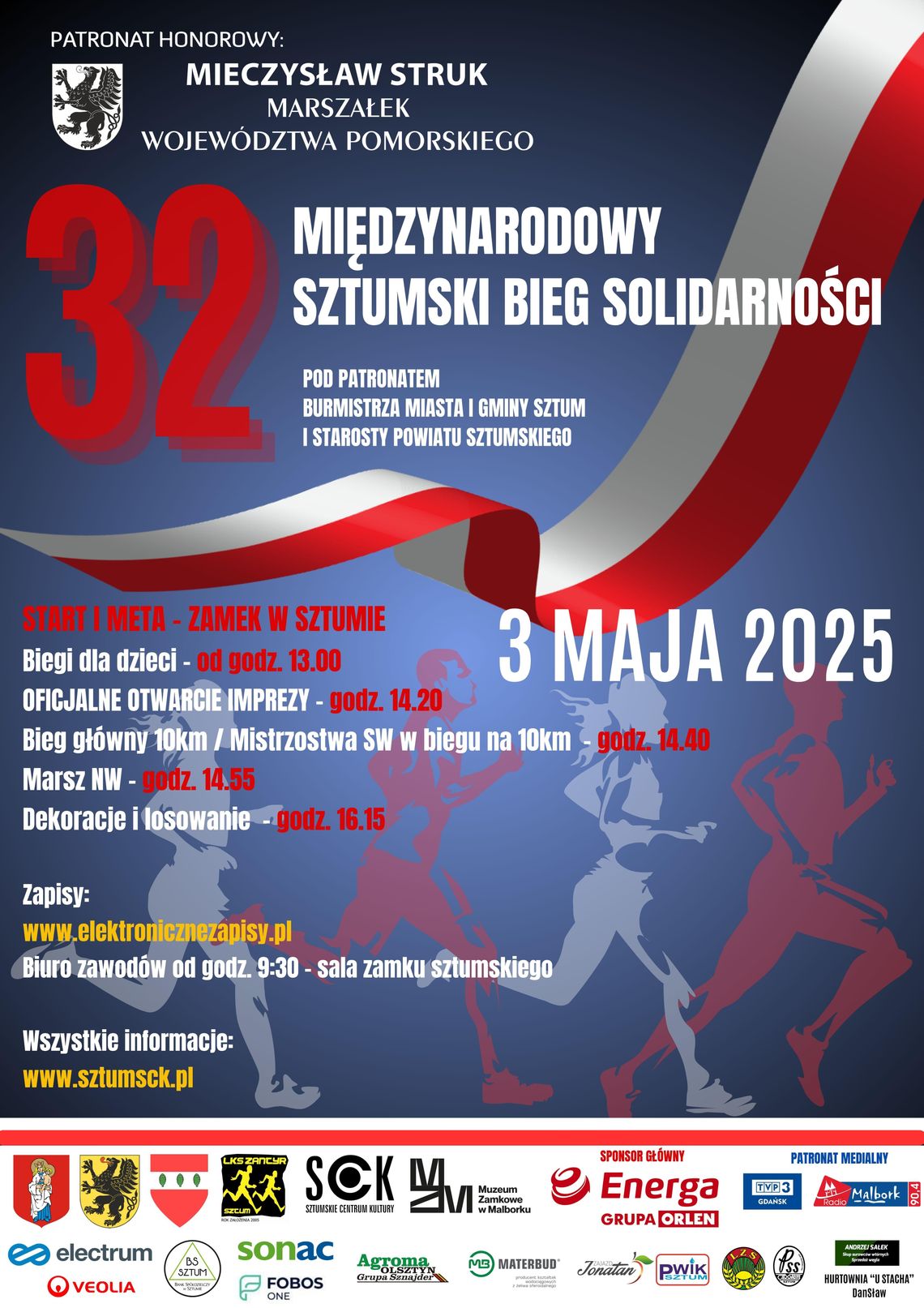 XXXII Międzynarodowy Sztumski Bieg Solidarności 3 maja