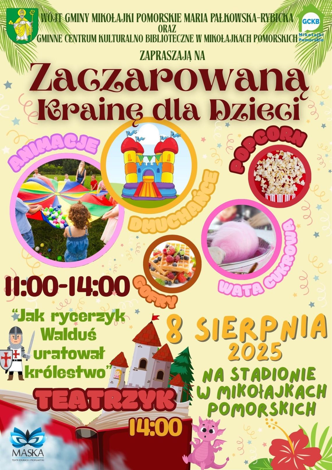 "Zaczarowana Kraina dla Dzieci" w Mikołajkach Pomorskich.