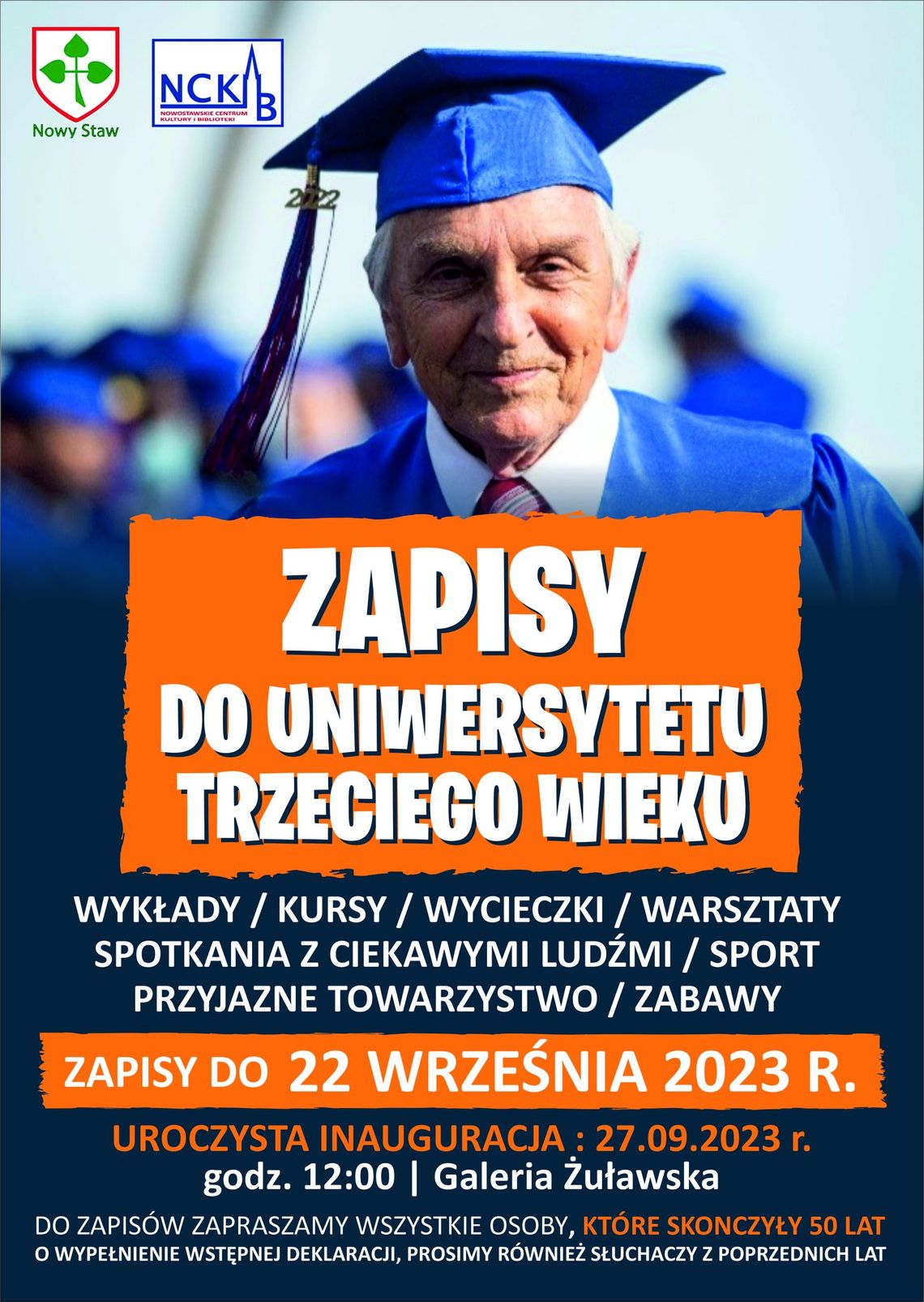 Zapisy dla nowostawskich Seniorów na zajęcia Uniwersytetu Trzeciego Wieku