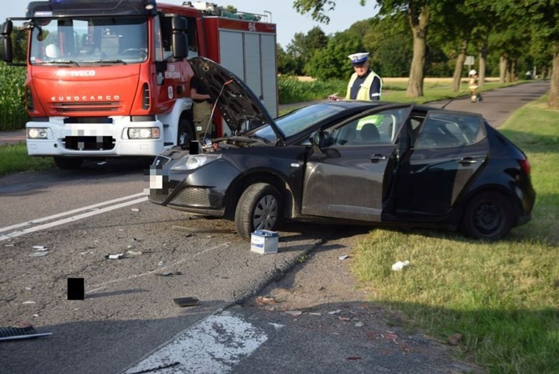 Zderzenie dwóch aut w Trępnowach. Policja apeluje o ostrożność!