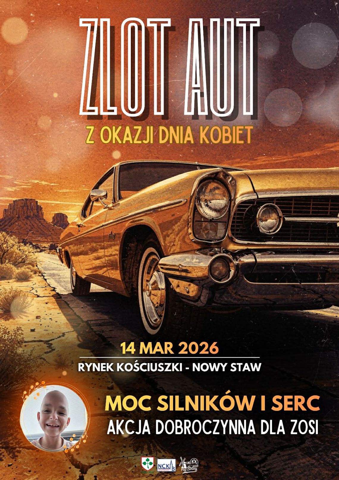 Zlot aut z okazji Dnia Kobiet w Nowym Stawie.