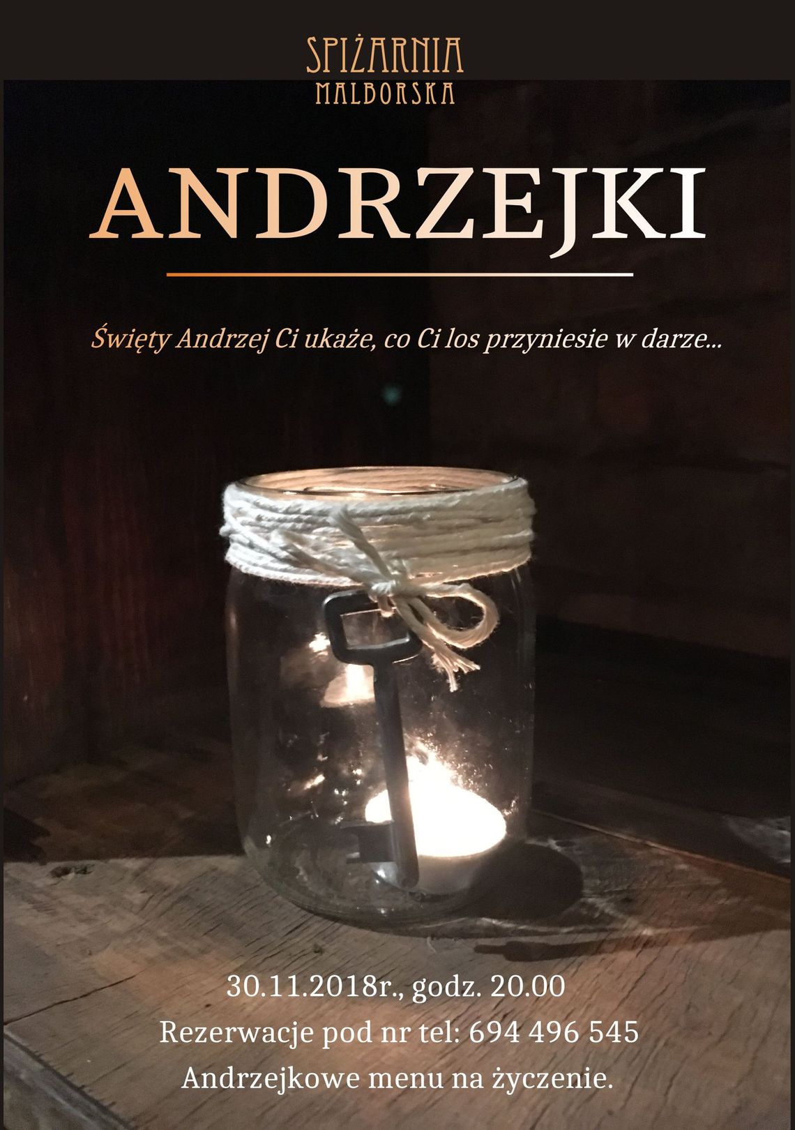 Andrzejki w Spiżarni Malborskiej