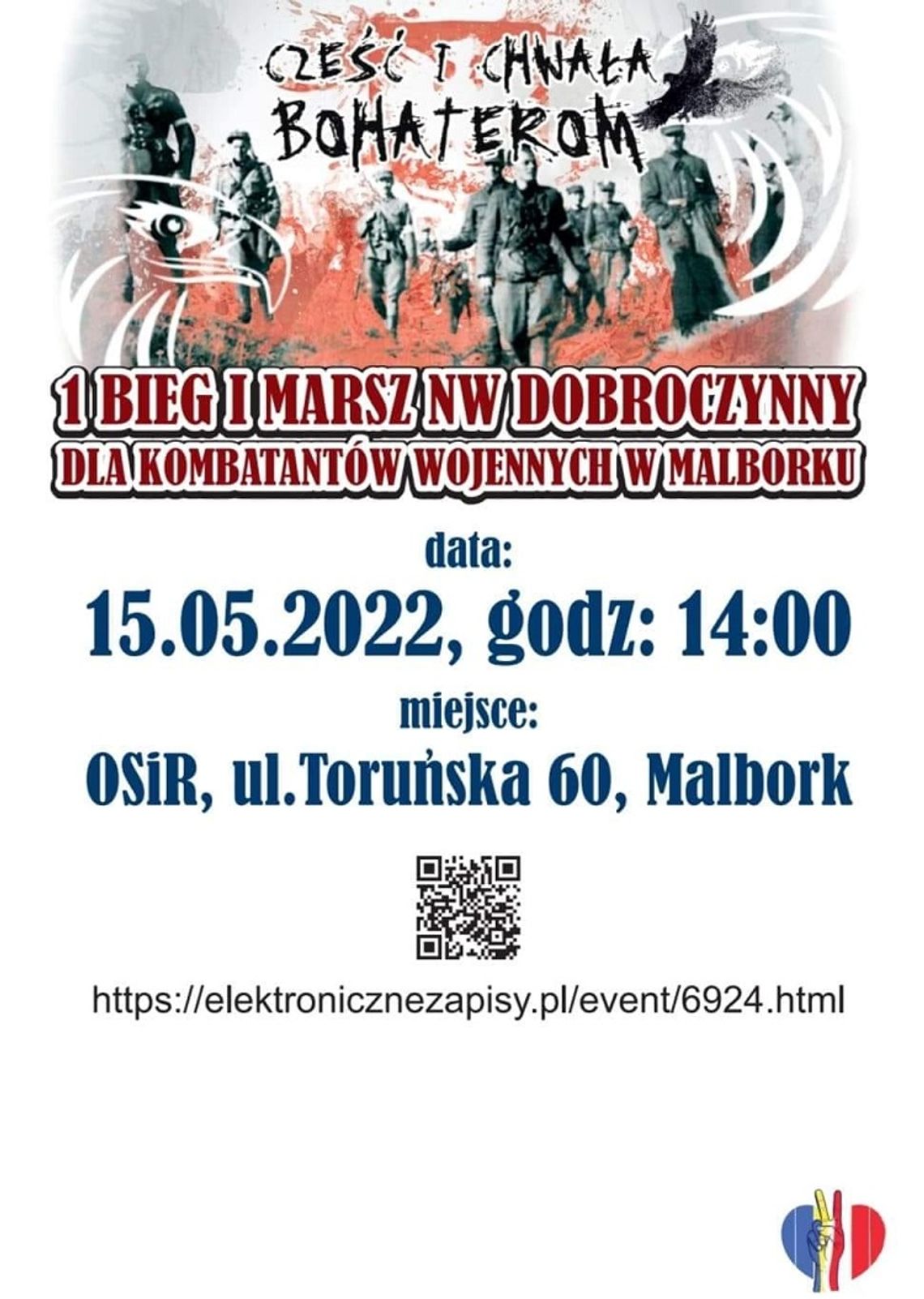 I Bieg i Marsz NW dobroczynny dla Kombatantów Wojennych w Malborku