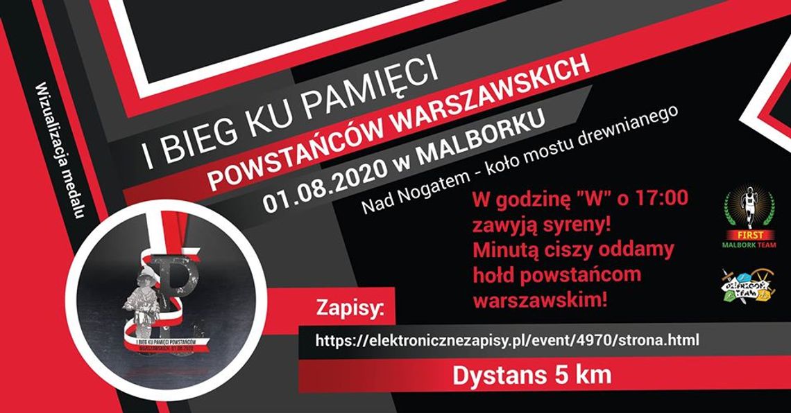 I Bieg Ku Pamięci Powstańców Warszawskich w Malborku