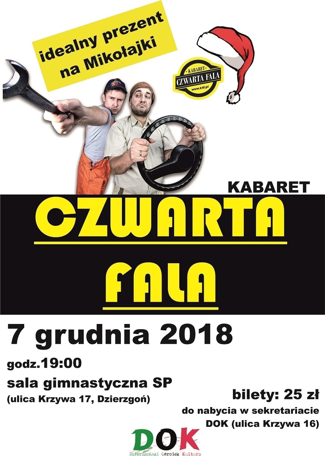 Kabaret Czwarta Fala W 7 Grudnia Br. Wystąpi W Dzierzgoniu