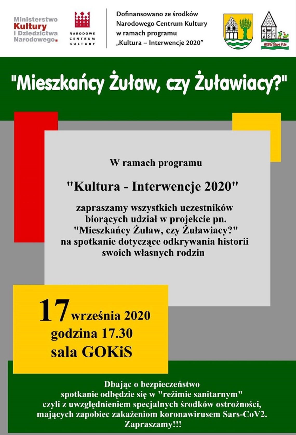  „Mieszkańcy Żuław, czy Żuławiacy?” - spotkanie w Gminnym Ośrodku Kultury i Sportu w Starym Polu.