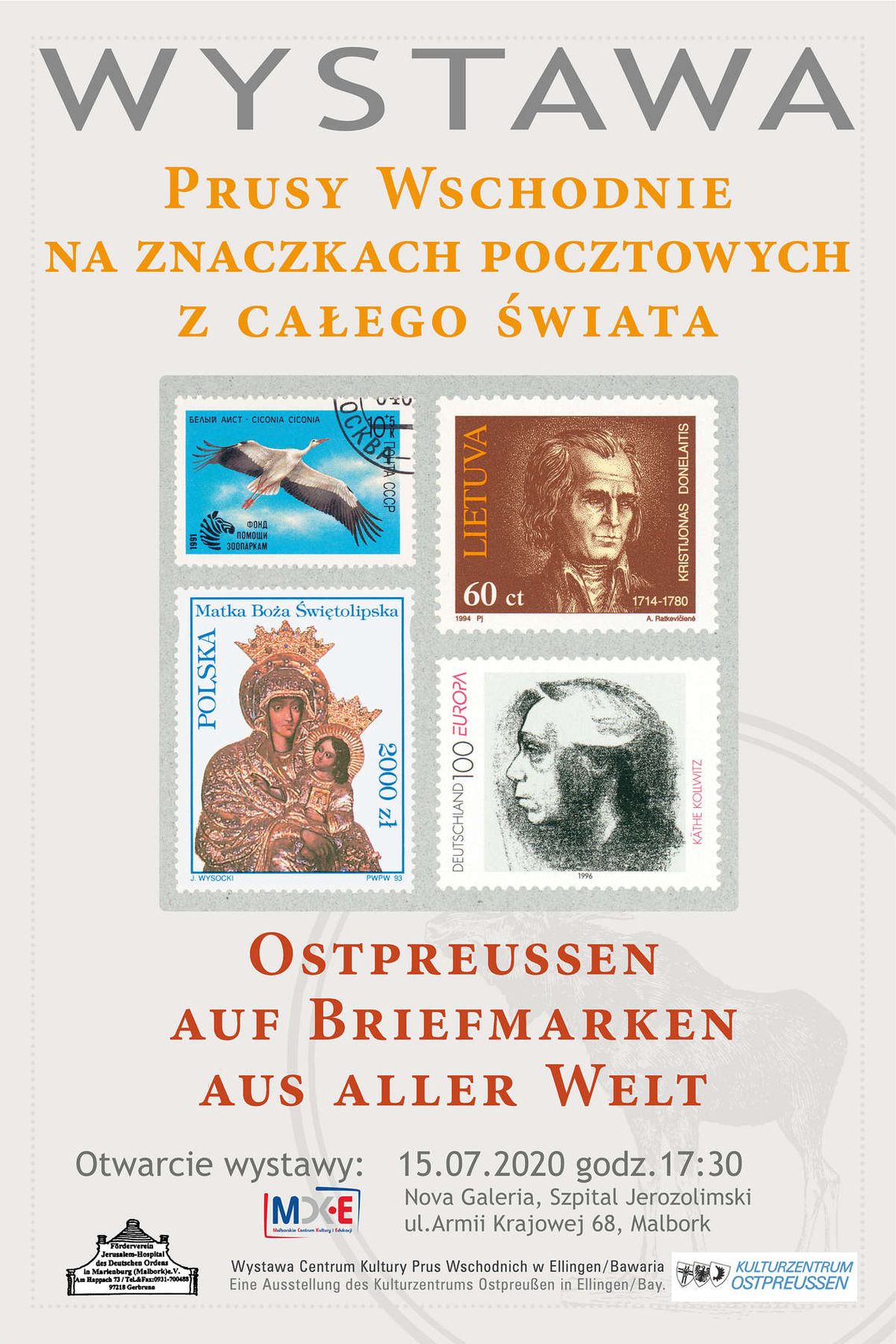 “Prusy Wschodnie na znaczkach pocztowych z całego świata” wystawa w malborskiej Galerii Nova.