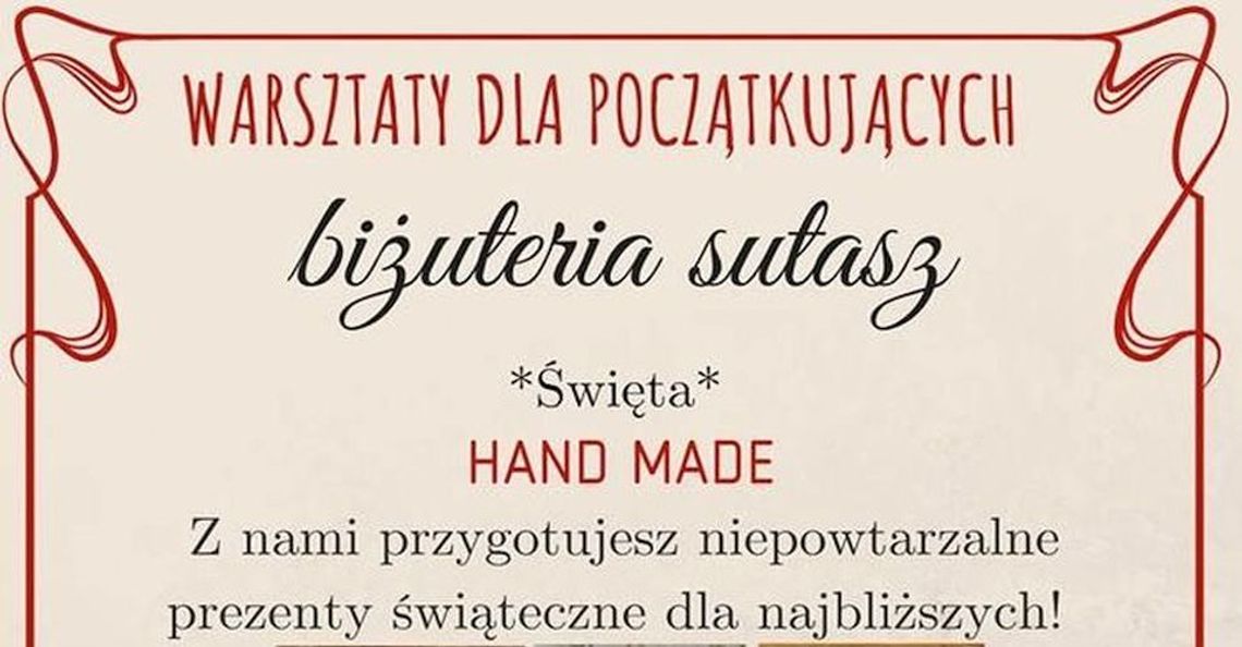  "Święta hand made" - warsztaty w Szkole Łacińskiej