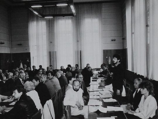 I sesja Rady Miasta z 06.06.1990 roku, fot.archiwum UM