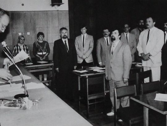 I sesja Rady Miasta z 06.06.1990 roku, fot.archiwum UM